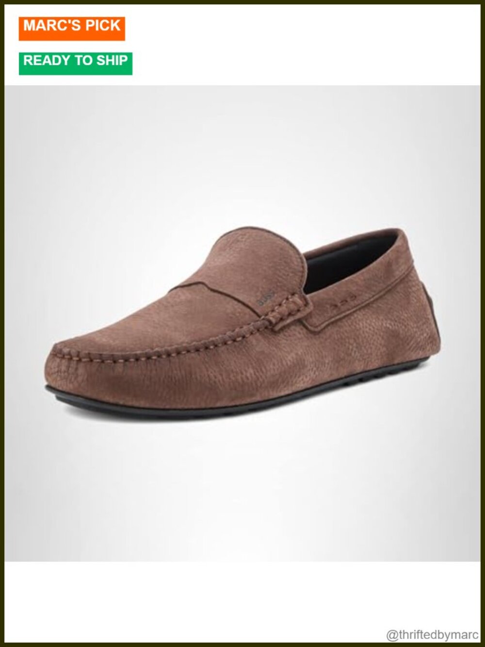 Women's Nubuck Leather Mocc Slip-On Loafers Flat Casual